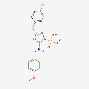 Dimethyl {2-(4-chlorobenzyl)-5-[(4-methoxybenzyl)amino]-1,3-oxazol-4-yl}phosphonate