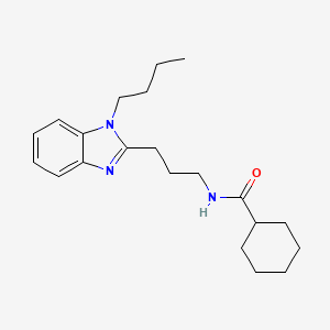 N-[3-(1-butyl-1H-benzimidazol-2-yl)propyl]cyclohexanecarboxamide