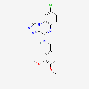 8-Chloro-N-[(4-ethoxy-3-methoxyphenyl)methyl][1,2,4]triazolo[4,3-a]quinoxalin-4-amine