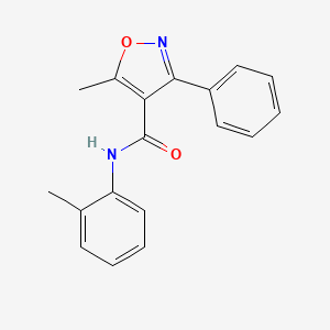 5-methyl-N-(2-methylphenyl)-3-phenyl-1,2-oxazole-4-carboxamide