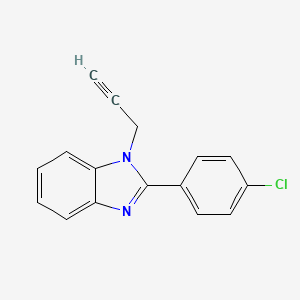 2-(4-chlorophenyl)-1-(prop-2-yn-1-yl)-1H-benzimidazole