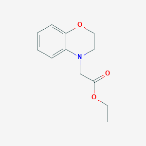 molecular formula C12H15NO3 B11410803 ethyl 2-(3,4-dihydro-2H-1,4-benzoxazin-4-yl)acetate 