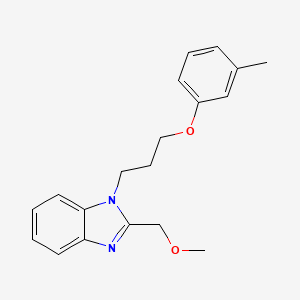 1H-1,3-Benzimidazole, 2-(methoxymethyl)-1-[3-(3-methylphenoxy)propyl]-