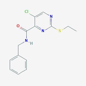 N-benzyl-5-chloro-2-(ethylsulfanyl)pyrimidine-4-carboxamide