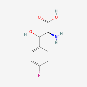 molecular formula C₉H₁₀FNO₃ B1141089 4-Fluoro-|A-hydroxy-phenylalanine CAS No. 322-03-2