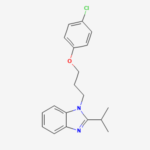 1-[3-(4-chlorophenoxy)propyl]-2-(propan-2-yl)-1H-benzimidazole