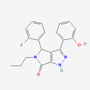 molecular formula C20H18FN3O2 B11410918 4-(2-fluorophenyl)-3-(2-hydroxyphenyl)-5-propyl-4,5-dihydropyrrolo[3,4-c]pyrazol-6(1H)-one 