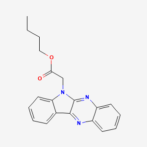 molecular formula C20H19N3O2 B11410935 butyl 6H-indolo[2,3-b]quinoxalin-6-ylacetate 