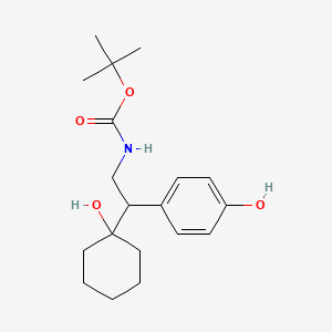 molecular formula C₁₉H₂₉NO₄ B1141095 N-Boc N,O-Didesmethylvenlafaxine CAS No. 80828-28-0