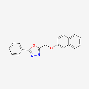 2-[(Naphthalen-2-yloxy)methyl]-5-phenyl-1,3,4-oxadiazole