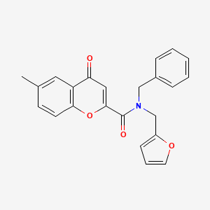 N-benzyl-N-(furan-2-ylmethyl)-6-methyl-4-oxo-4H-chromene-2-carboxamide