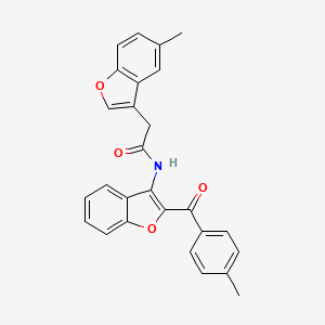 2-(5-methyl-1-benzofuran-3-yl)-N-[2-(4-methylbenzoyl)-1-benzofuran-3-yl]acetamide