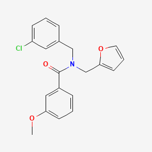 N-(3-chlorobenzyl)-N-(furan-2-ylmethyl)-3-methoxybenzamide