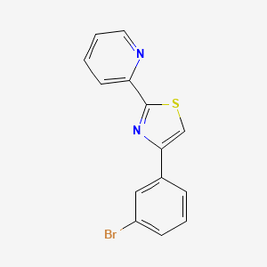 2-[4-(3-Bromophenyl)-1,3-thiazol-2-yl]pyridine