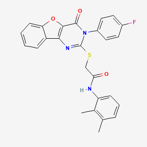 N-(2,3-dimethylphenyl)-2-{[3-(4-fluorophenyl)-4-oxo-3,4-dihydro[1]benzofuro[3,2-d]pyrimidin-2-yl]sulfanyl}acetamide