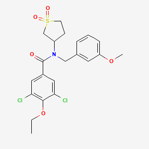 3,5-dichloro-N-(1,1-dioxidotetrahydrothiophen-3-yl)-4-ethoxy-N-(3-methoxybenzyl)benzamide