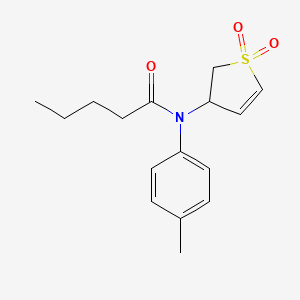 N-(1,1-dioxido-2,3-dihydrothiophen-3-yl)-N-(p-tolyl)pentanamide