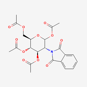 molecular formula C₂₂H₂₃NO₁₁ B1141121 2-脱氧-2-N-邻苯二甲酰亚胺基-1,3,4,6-四-O-乙酰基-D-吡喃葡萄糖 CAS No. 79733-86-1
