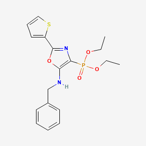 Diethyl [5-(benzylamino)-2-(thiophen-2-yl)-1,3-oxazol-4-yl]phosphonate