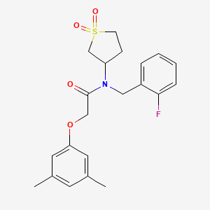 2-(3,5-dimethylphenoxy)-N-(1,1-dioxidotetrahydrothiophen-3-yl)-N-(2-fluorobenzyl)acetamide