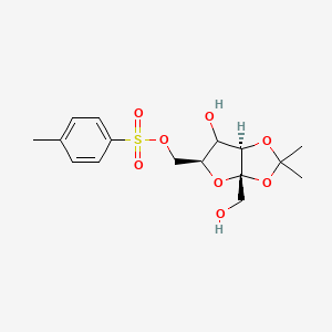 molecular formula C₁₆H₂₂O₈S B1141129 6-O-甲苯磺酰基-2,3-O-异丙基-α-L-山梨糖呋喃糖 CAS No. 2484-54-0