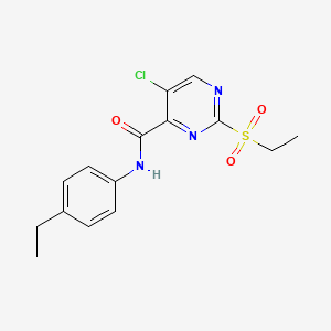 5-chloro-N-(4-ethylphenyl)-2-(ethylsulfonyl)pyrimidine-4-carboxamide