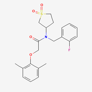 2-(2,6-dimethylphenoxy)-N-(1,1-dioxidotetrahydrothiophen-3-yl)-N-(2-fluorobenzyl)acetamide