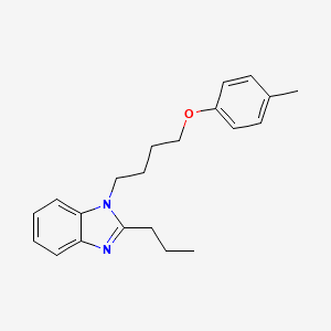 1-[4-(4-methylphenoxy)butyl]-2-propyl-1H-benzimidazole