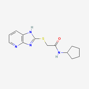 N-cyclopentyl-2-{3H-imidazo[4,5-b]pyridin-2-ylsulfanyl}acetamide