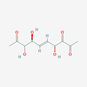 molecular formula C₁₀H₁₂O₆ B1141142 (4R,7S,E)-4,7,8-Trihydroxydec-5-ene-2,3,9-trione CAS No. 1391048-02-4