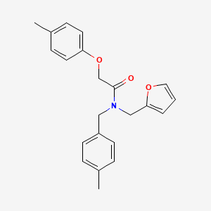 N-(furan-2-ylmethyl)-N-(4-methylbenzyl)-2-(4-methylphenoxy)acetamide