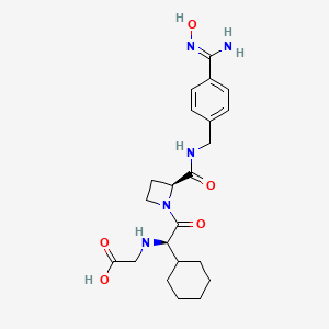 molecular formula C₂₂H₃₁N₅O₅ B1141145 N-羟基美拉加坦 CAS No. 192939-72-3