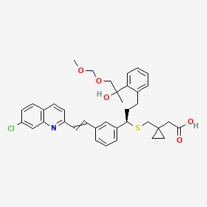 molecular formula C₃₇H₄₀ClNO₅S B1141146 2-甲氧甲基孟鲁司特 1,2-二醇（非对映异构体的混合物） CAS No. 184764-27-0