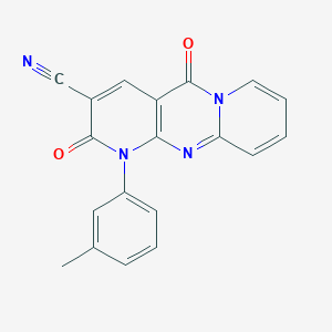 molecular formula C19H12N4O2 B11411466 7-(3-methylphenyl)-2,6-dioxo-1,7,9-triazatricyclo[8.4.0.03,8]tetradeca-3(8),4,9,11,13-pentaene-5-carbonitrile 