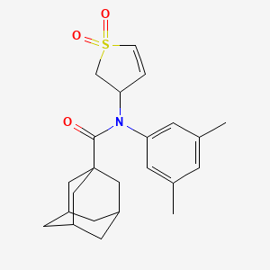 molecular formula C23H29NO3S B11411470 N-(3,5-Dimethylphenyl)-N-(1,1-dioxido-2,3-dihydro-3-thiophenyl)-1-adamantanecarboxamide 