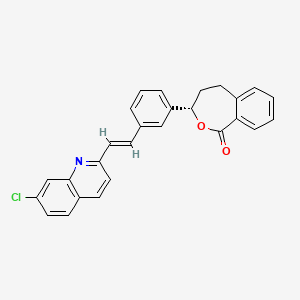 molecular formula C₂₇H₂₀ClNO₂ B1141150 (3S)-3-[3-[(1E)-2-(7-氯-2-喹啉基)乙烯基]苯基]-4,5-二氢-2-苯并氧杂茚-1(3H)-酮 CAS No. 1100617-38-6
