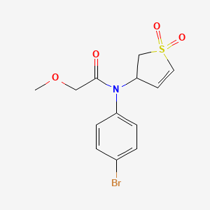 N-(4-bromophenyl)-N-(1,1-dioxido-2,3-dihydrothiophen-3-yl)-2-methoxyacetamide