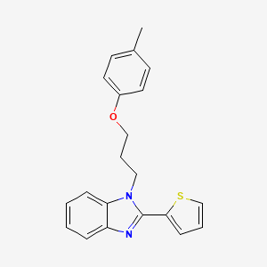 1-[3-(4-methylphenoxy)propyl]-2-(thiophen-2-yl)-1H-benzimidazole