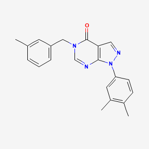 1-(3,4-dimethylphenyl)-5-(3-methylbenzyl)-1H-pyrazolo[3,4-d]pyrimidin-4(5H)-one