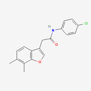 N-(4-chlorophenyl)-2-(6,7-dimethyl-1-benzofuran-3-yl)acetamide