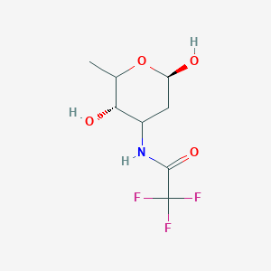 molecular formula C₈H₁₂F₃NO₄ B1141158 N-(三氟乙酰胺基)道诺莎明 CAS No. 52471-40-6