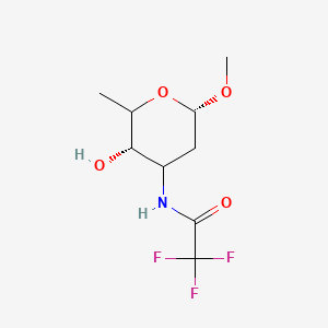 molecular formula C₉H₁₄F₃NO₄ B1141159 甲基 N-三氟乙酰去角质胺 CAS No. 51996-41-9
