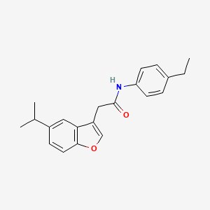 N-(4-ethylphenyl)-2-[5-(propan-2-yl)-1-benzofuran-3-yl]acetamide