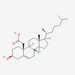 molecular formula C₂₇H₄₄O₃ B1141162 19-羧基胆固醇 CAS No. 26319-96-0