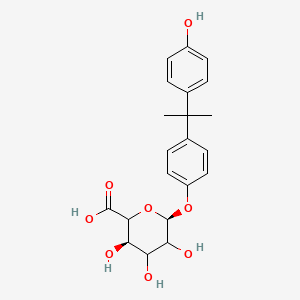 molecular formula C₂₁H₂₄O₈ B1141163 双酚 A β-D-葡萄糖苷酸酯 CAS No. 267244-08-6
