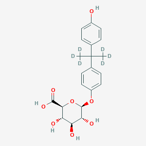 molecular formula C₂₁H₁₈D₆O₈ B1141164 双酚 A-d6 β-D-葡萄糖苷酸盐 CAS No. 1610029-53-2
