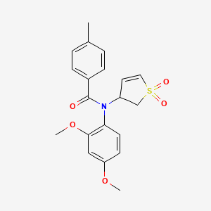 N-(2,4-dimethoxyphenyl)-N-(1,1-dioxido-2,3-dihydrothiophen-3-yl)-4-methylbenzamide