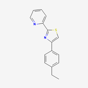 2-[4-(4-Ethylphenyl)-1,3-thiazol-2-yl]pyridine