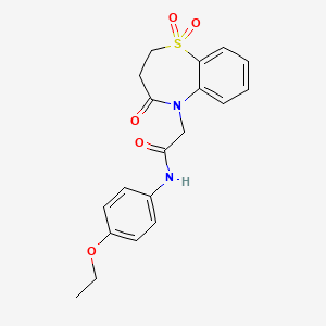 2-(1,1-dioxido-4-oxo-3,4-dihydro-1,5-benzothiazepin-5(2H)-yl)-N-(4-ethoxyphenyl)acetamide