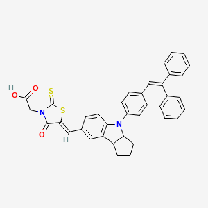 molecular formula C₃₇H₃₀N₂O₃S₂ B1141168 [(5Z)-5-({4-[4-(2,2-二苯乙烯基)苯基]-1,2,3,3a,4,8b-六氢环戊[b]吲哚-7-基}亚甲基)-4-氧代-2-硫代亚磺酰基-1,3-噻唑烷-3-基]乙酸 CAS No. 652145-28-3